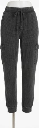 Z Supply Womens Niles Waffle Cargo Pant In Black