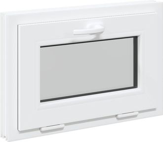 vidaXL Color Interno De Ventana De S&oacute;tano Blanco Risor 60 X 40 Cm Vidaxl