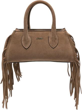 Amiri Micro Fringed Suede Tote Bag