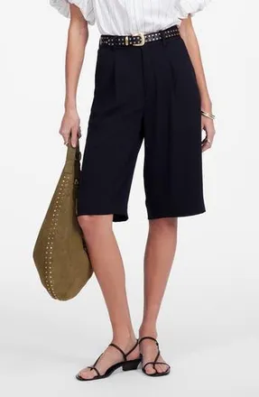 Madewell Slouchy Crepe Shorts in Jet Black at Nordstrom Rack, Size 00