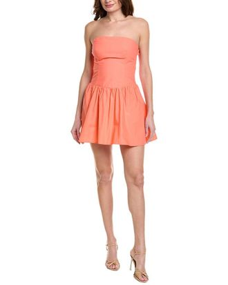 Susana Monaco Susana Monaco Poplin Tube Flared Mini Dress