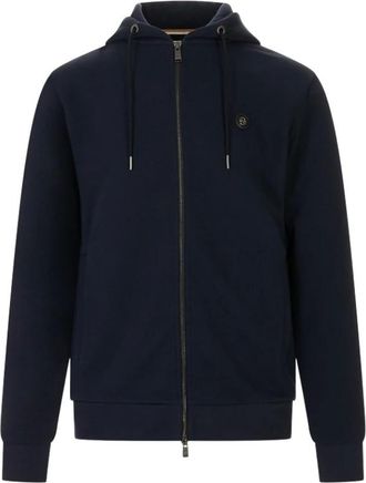 HUGO BOSS Hombre, Sudaderas, Azul, Talla: XL