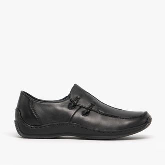 Rieker Womens L1751-00 Ladies Slip-On Shoes Black - Size UK 3.5