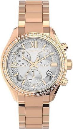 Timex Trend Chronograph Rose Gold-Tone Ladies Watch