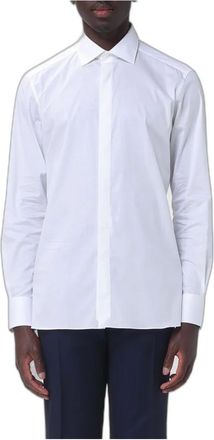 Ermenegildo Zegna Camicia Classica in Popeline Stretch - - Shirts - Uomo - Bianco - 2XL