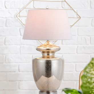 Jonathan Y Designs Hughes 31 Glass LED Table Lamp