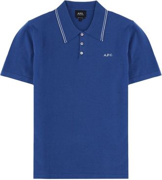 A.P.C. Alex Minimalist Double Stripes Polo Shirt