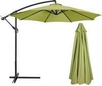 OEM Sombrilla Exterior Impermeable De 270 Cm - Resistente A Los Rayos Uv - Compatible Con 8 Postes - Funda Para Sombrilla Gris Verdosa Para Patio