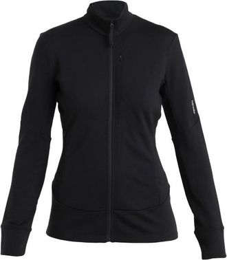Icebreaker Merino 260 Quantum IV L/S Zip Merinojacke f&uuml;r Damen | schwarz