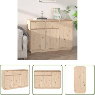 vidaXL Credenza in pino - Credenza 110x34x75 cm in Legno Massello di Pino