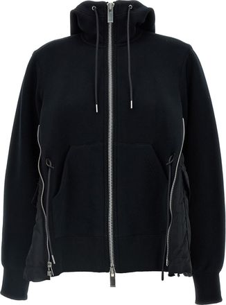 sacai Black Sponge Hoodie