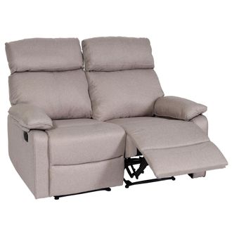 Hhg Nunca Usado] Sill&oacute;n De Cine 2 Plazas Hhg 136, Sill&oacute;n Reclinable Sill&oacute;n Tv Sof&aacute;, Reposabrazos Reclinable Funci&oacute;n Nosag Suspensi&oacute;n Tela/textil, Gris-mar