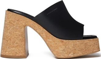 Stella McCartney Heeled Mules - Dames - Muiltjes - Zwart - 40 EU - Leer - Schoenen