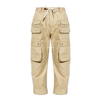 Dsquared2 Straight Trousers, male, Beige, Size: 2XL Multipocket Cargo Pants