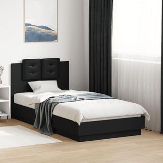 Berkfield Home Bed Frame without Mattress Black 90x190 cm Single