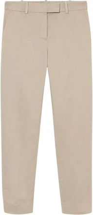 Brooks Brothers Stretch Katoen Cigaret Chino - Dames - Chinos - Beige - S - Katoen - Broeken