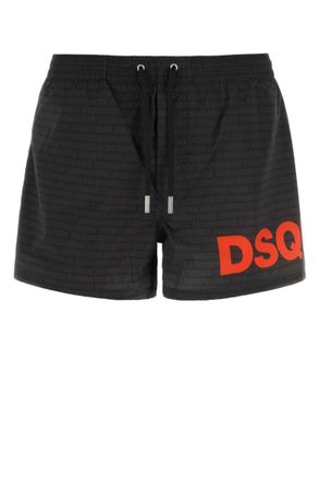 Dsquared2 Black Logo Swimwear