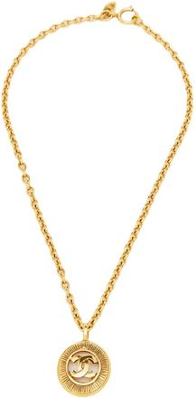 Chanel Collana con pendente CC - Oro