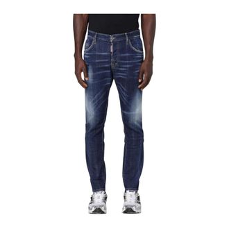 Dsquared2 Slim-fit Jeans, male, Blue, Size: S Cool Guy Distressed Jeans Navy