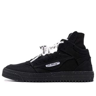 Off-white 3.0 Off Court High Eco Canvas Sneaker Black White OMIA065F21FAB0011010