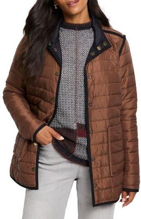 Nic+Zoe Allovette Reversible Quilted Jacket in Brown Multi at Nordstrom Rack, Size X-Small