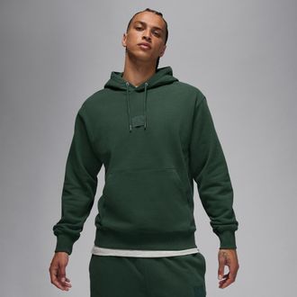 Nike Jordan Mens Jordan Flight Fleece Pullover Hoodie in Green | FV7247-316