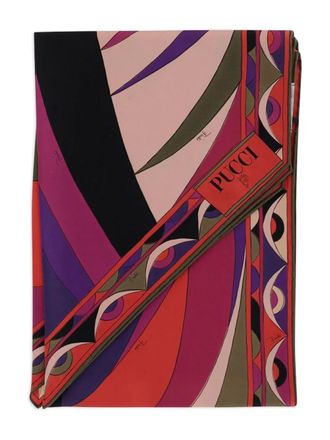 Pucci Volute-print silk scarf - women - Silk - One Size - Red