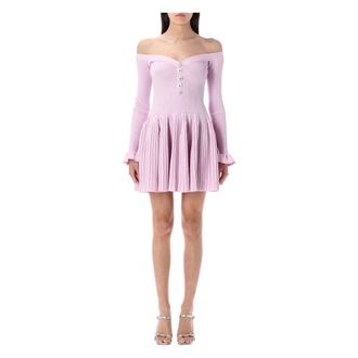 Self Portrait Dames, Jurken, Roze, Maat: M Viscose