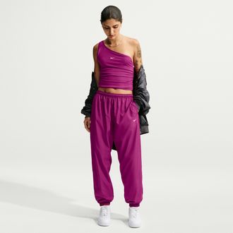 Nike Womens Nike Sportswear Loose Mid-Rise UV Jogger Pants in Red | IM8163-630