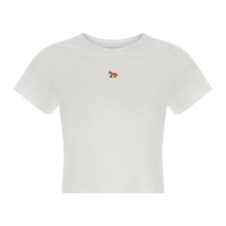 Maison Kitsun&eacute; Baby Fox Baby T-Shirt - female - Maison Kitsun&eacute; - T-Shirts - White - L - Tops