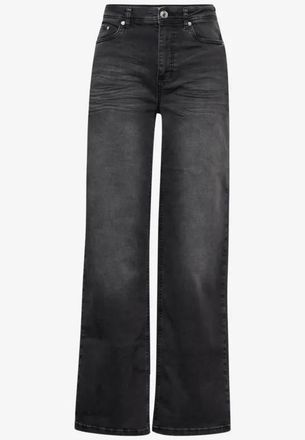 Street One Dames Losse jeans in Zwart, in size: 26