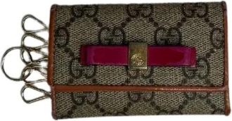 Gucci Pre-owned Accessories, female, Multicolor, Size: ONE SIZE Pre-owned GG Blooms Vintage Key Holder