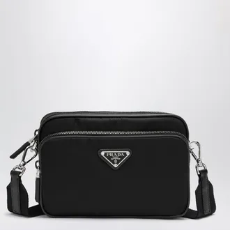 Prada Crossbody bag in black Re-Nylon and Saffiano leather