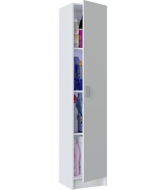 F.R.S. Armario Multiusos Mil&aacute;n En Blanco, 37.2 Cm(ancho) 180 Cm(altura) 37 Cm(fondo)
