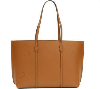 Tory Burch Tory Burch, Tote Bags, female, Brown, Size: ONE SIZE Tote in pelle cuoio grande