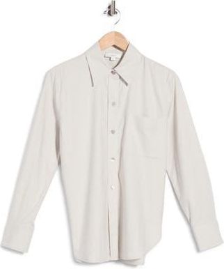 Vince Long Sleeve Linen Blend Button-Up Shirt in Salt Glass at Nordstrom Rack, Size X-Large