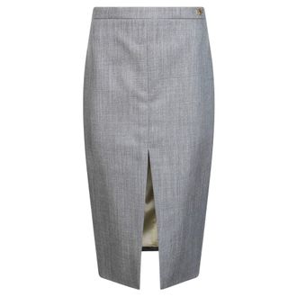 Elisabetta Franchi Falda L&aacute;piz - Skirts - Mujer - Gris - XS