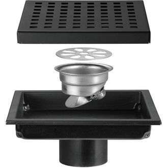 OEM Desag&uuml;e De Piso, Desag&uuml;e De Piso De Acero Inoxidable Para Cuarto De Ducha Y Ba&ntilde;o, Rejilla Cuadrada De Gran Desplazamiento, Desag&uuml;e De Piso Desodorizan