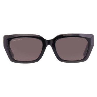 Balenciaga Grey Rectangular Unisex Sunglasses BB0272SA 001 54