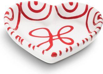 Gmundner Keramik Gmundner Keramik - Gmundner Cer&aacute;mica Roja Flameada, Cuenco En Forma De Coraz&oacute;n (l10cm)