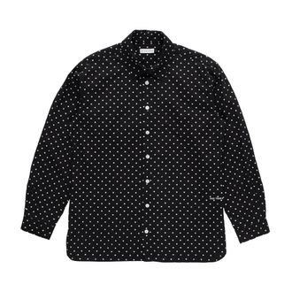 Pop Trading Company Polkadot Shirt Zwart Wit Klassiek - Heren - Casual Overhemden - Zwart - M - Overhemden