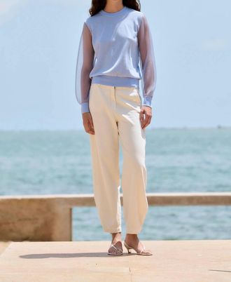 Sita Murt/ Transparent Sweater In Ice Blue