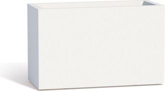 Monacis Monacis - Jardinera rectangular de resina 80x35 cm mod. Flowerpot blanco