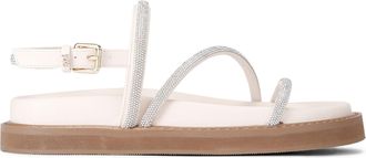 Kurt Geiger Womens Savanna Sandal Sandals - Silver - Size UK 5