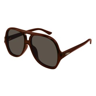 Chlo&eacute; Dames, Accessoires, Bruin, Maat: 58 MM