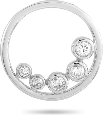 Luxury Bazaar 14K White Gold 0.25ct Diamond Pendant