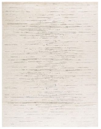 Safavieh Alfombra s&oacute;lido y tonal de poli&eacute;ster blanco/gris, 235 x 305 cm