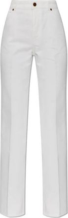 Balmain Straight-leg Denim Jeans - Dames - Regular Fit Jeans - Wit - S - Denim - Jeans