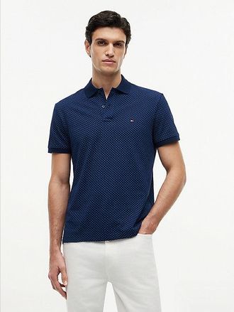 Tommy Hilfiger Regular Fit Geometric Print Polo Shirt