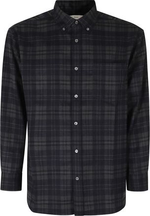 Dunst Camicia in flanella a quadri BD - - Shirts - Uomo - Blu - S